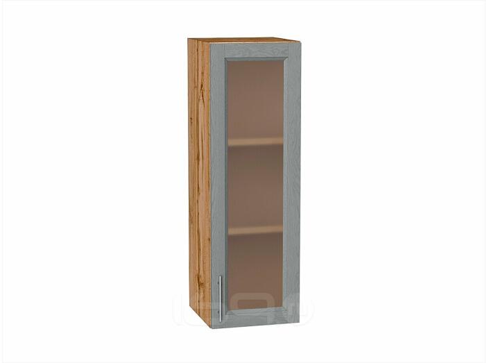 Шкаф верхний с 1-ой остекленной дверцей Сканди Grey Softwood Дуб Вотан 920*300*320