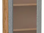 Шкаф верхний с 1-ой остекленной дверцей Сканди Grey Softwood Дуб Вотан 920*400*320