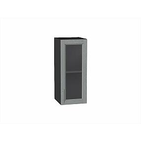 Шкаф верхний с 1-ой остекленной дверцей Сканди Grey Softwood Graphite 716*300*320