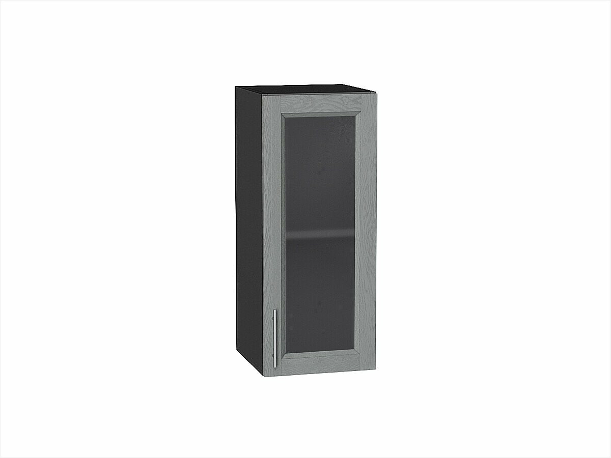 Шкаф верхний с 1-ой остекленной дверцей Сканди Grey Softwood Graphite 716*300*320