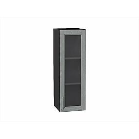 Шкаф верхний с 1-ой остекленной дверцей Сканди Grey Softwood Graphite 920*300*320