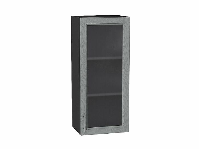 Шкаф верхний с 1-ой остекленной дверцей Сканди Grey Softwood Graphite 920*400*320