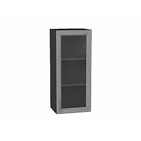 Шкаф верхний с 1-ой остекленной дверцей Сканди Grey Softwood Graphite 920*400*320