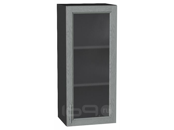 Шкаф верхний с 1-ой остекленной дверцей Сканди Grey Softwood Graphite 920*400*320