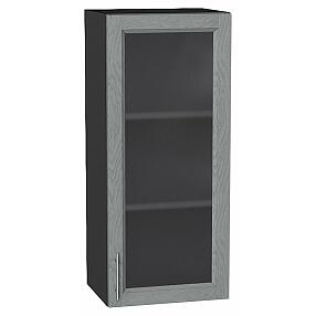 Шкаф верхний с 1-ой остекленной дверцей Сканди Grey Softwood Graphite 920*400*320