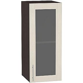 Шкаф верхний с 1-ой остекленной дверцей Сканди В 300 Cappuccino Softwood-Венге