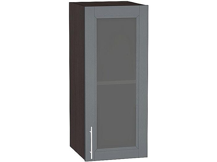 Шкаф верхний с 1-ой остекленной дверцей Сканди В 300 Graphite Softwood-Венге