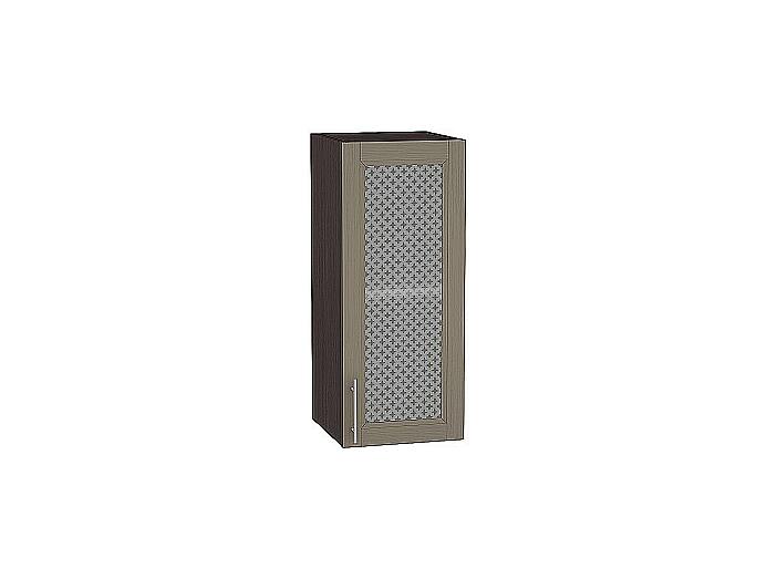 Шкаф верхний с 1-ой остекленной дверцей Сканди В 300 Cappuccino Wood-Венге
