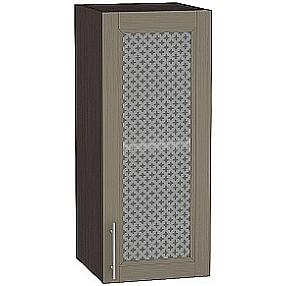 Шкаф верхний с 1-ой остекленной дверцей Сканди В 300 Cappuccino Wood-Венге