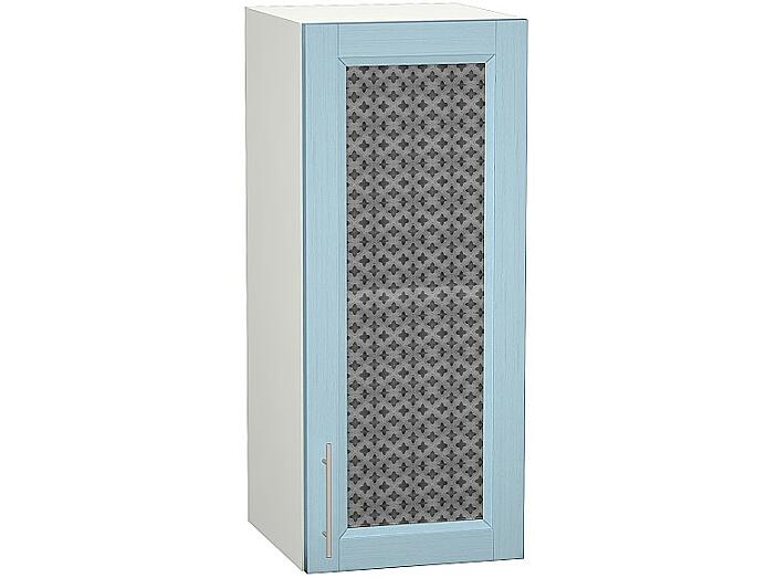 Шкаф верхний с 1-ой остекленной дверцей Сканди В 300 Sky Wood-Белый