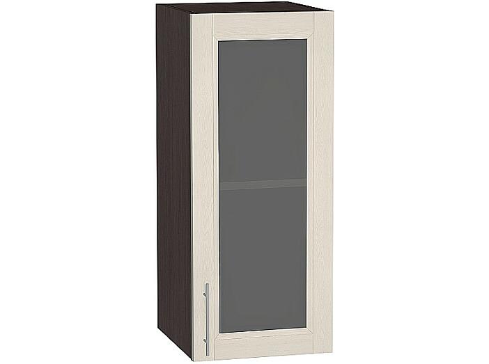 Шкаф верхний с 1-ой остекленной дверцей Сканди В 309 Cappuccino Softwood-Венге