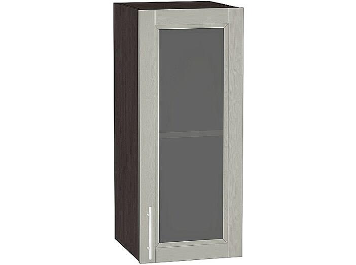Шкаф верхний с 1-ой остекленной дверцей Сканди В 309 Grey Softwood-Венге