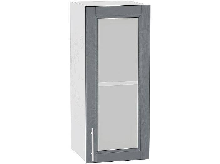 Шкаф верхний с 1-ой остекленной дверцей Сканди В 309 Graphite Softwood-Белый