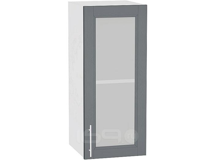 Шкаф верхний с 1-ой остекленной дверцей Сканди В 309 Graphite Softwood-Белый