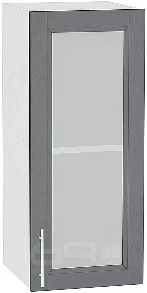 Шкаф верхний с 1-ой остекленной дверцей Сканди В 309 Graphite Softwood-Белый