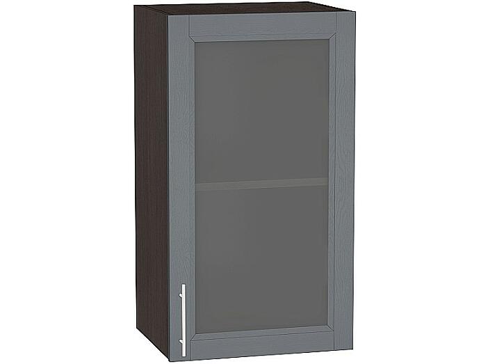 Шкаф верхний с 1-ой остекленной дверцей Сканди В 400 Graphite Softwood-Венге