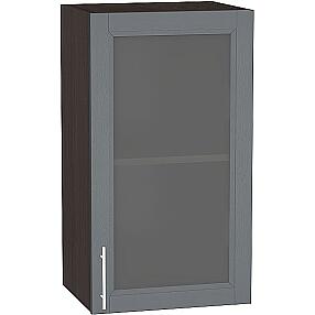 Шкаф верхний с 1-ой остекленной дверцей Сканди В 409 Graphite Softwood-Венге