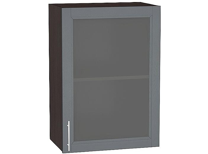 Шкаф верхний с 1-ой остекленной дверцей Сканди В 500 Graphite Softwood-Венге