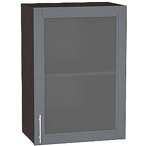 Шкаф верхний с 1-ой остекленной дверцей Сканди В 500 Graphite Softwood-Венге