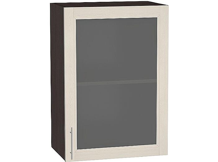 Шкаф верхний с 1-ой остекленной дверцей Сканди В 509 Cappuccino Softwood-Венге
