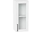Шкаф верхний с 1-ой остекленной дверцей Сканди White Silkwood/Белый 716*300*320