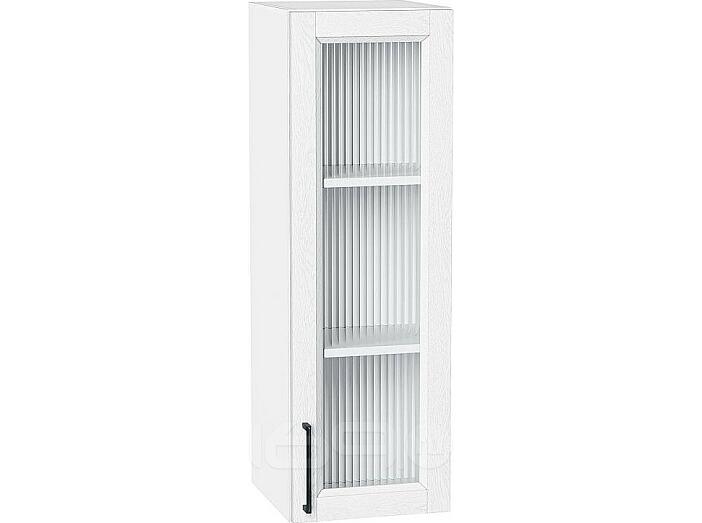 Шкаф верхний с 1-ой остекленной дверцей Сканди White Silkwood/Белый 920*300*320