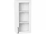 Шкаф верхний с 1-ой остекленной дверцей Сканди White Silkwood/Белый 920*400*320