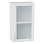Шкаф верхний с 1-ой остекленной дверцей White Softwood/Белый 716*400*320