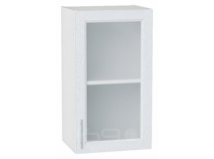 Шкаф верхний с 1-ой остекленной дверцей White Softwood/Белый 716*400*320