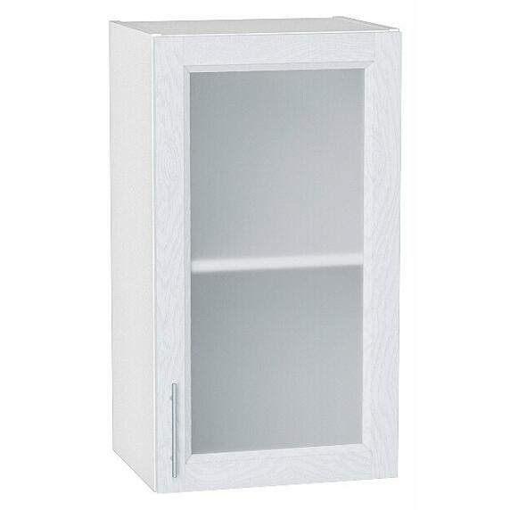 Шкаф верхний с 1-ой остекленной дверцей White Softwood/Белый 716*400*320