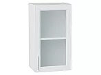 Шкаф верхний с 1-ой остекленной дверцей White Softwood/Белый 716*400*320