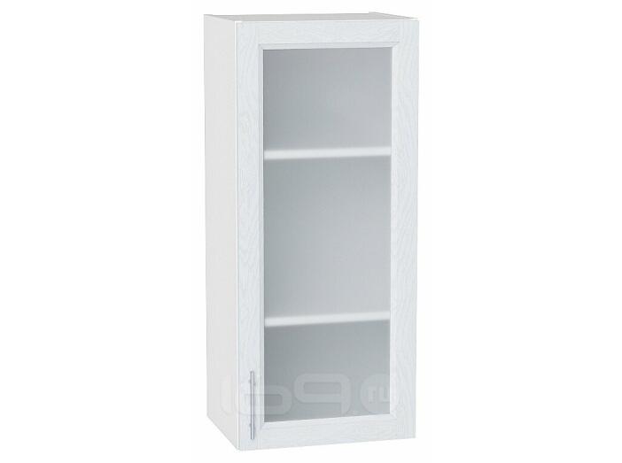 Шкаф верхний с 1-ой остекленной дверцей White Softwood/Белый 920*400*320
