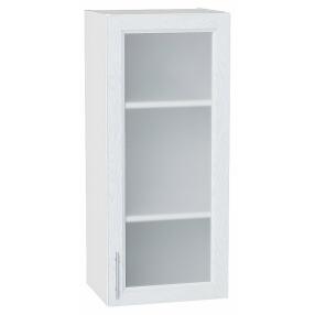 Шкаф верхний с 1-ой остекленной дверцей White Softwood/Белый 920*400*320
