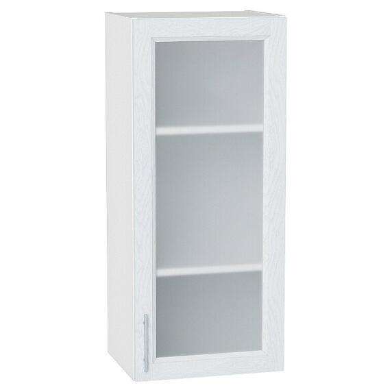 Шкаф верхний с 1-ой остекленной дверцей White Softwood/Белый 920*400*320