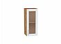 Шкаф верхний с 1-ой остекленной дверцей Сканди White Softwood Дуб Вотан 716*300*320