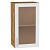 Шкаф верхний с 1-ой остекленной дверцей Сканди White Softwood Дуб Вотан 716*400*320