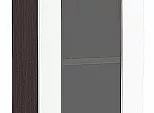 Шкаф верхний с 1-ой остекленной дверцей Валерия-М Белый глянец Graphite 920*300*318