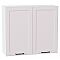 Шкаф верхний с 2-мя дверцами Барселона Кашемир Белый 716*800*324