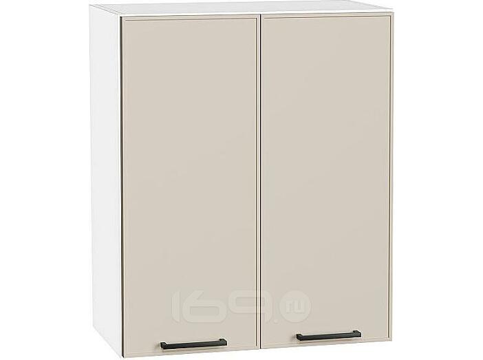 Шкаф верхний с 2-мя дверцами Эйр Cream Silk/Белый 716*600*320