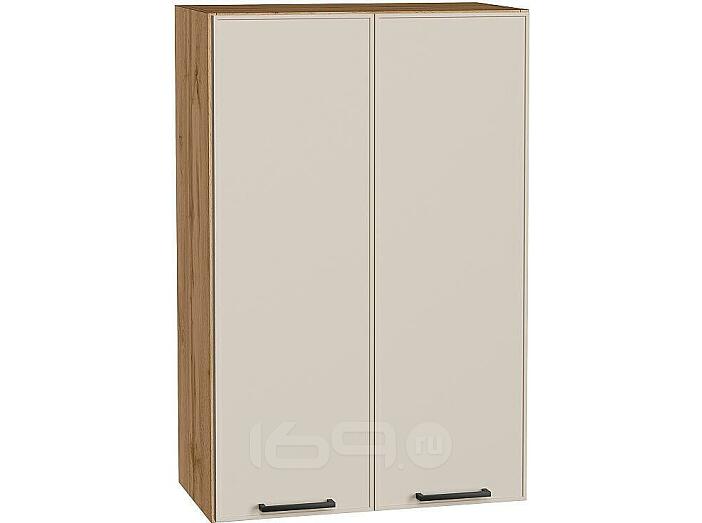 Шкаф верхний с 2-мя дверцами Эйр Cream Silk/Дуб Вотан 920*600*320