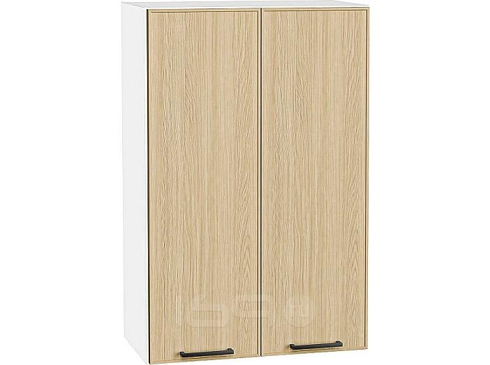 Шкаф верхний с 2-мя дверцами Эйр Real Oak/Белый 920*600*320