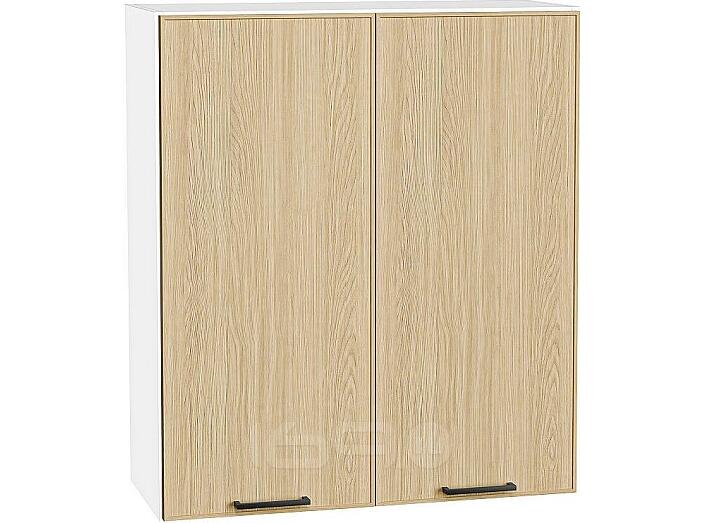 Шкаф верхний с 2-мя дверцами Эйр Real Oak/Белый 920*800*320