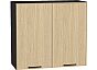 Шкаф верхний с 2-мя дверцами Эйр Real Oak/Graphite 716*800*320