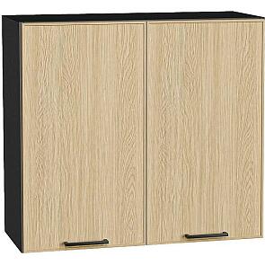 Шкаф верхний с 2-мя дверцами Эйр Real Oak/Graphite 716*800*320