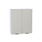 Шкаф верхний с 2-мя дверцами Евро Агат / Белый 920*800*318