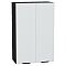 Шкаф верхний с 2-мя дверцами Евро Белый / Graphite 920*600*318