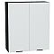Шкаф верхний с 2-мя дверцами Евро Белый / Graphite 920*800*318