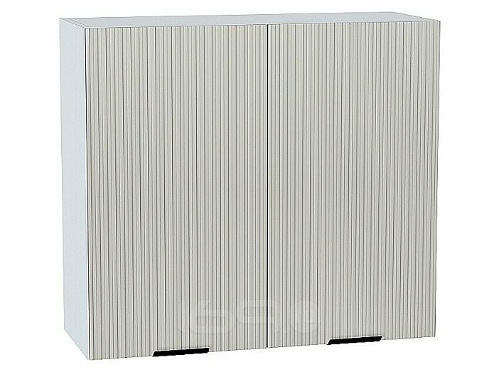 Шкаф верхний с 2-мя дверцами Евро Лайн Агат/Белый 716*800*318