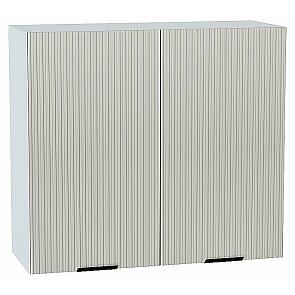 Шкаф верхний с 2-мя дверцами Евро Лайн Агат/Белый 716*800*318