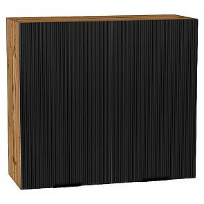 Шкаф верхний с 2-мя дверцами Евро Лайн Антрацит/Дуб Вотан 716*800*318